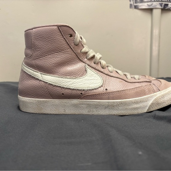 Nike Women's Blush Pink High-Top Sneakers - Picture 2 of 4